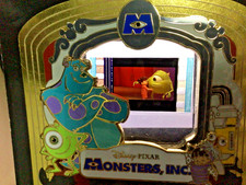 Disney monsters, Inc. piece of movie history LE pin Boo hugs Mike  Wazowski cute