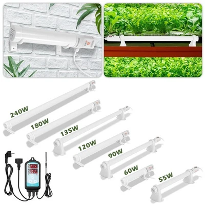 MARKENLOS Gewächshausheizung Elektrische Heizung 55W-240W Stabheizung Temperaturregler
