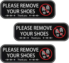 3Sheets Please Remove Your Shoes Sign, Shoe off Sign Front Door, No Shoes Signs