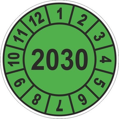 Jahresplaketten, UVV, Prüfplaketten, Wartung,Wartungsplaketten BGV D27 2024 2029