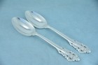 2 Wallace Grande Baroque Sterling Silver 6-1/4" Teaspoons No Monogram — photo 1