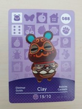 Clay 088 Animal Crossing Amiibo Card Genui...