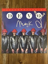 ‘DEVO’ Band Signed Vinyl Album ‘Freedom Of Choice’ Mark & Gerald Beckett