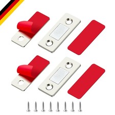 Edelstahl Magnet Schranktür 2 Stück Ultra Dünn Selbstklebend Küchen- und Schr...