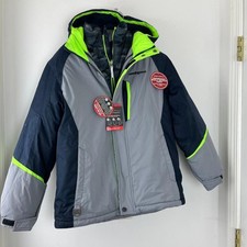 NEW ZeroXposur Boys All Seasons 3 in 1 Hooded Jacket Large 14 16 NWT