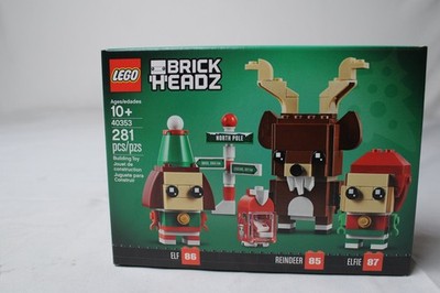 Lego BrickHeadz Reindeer, Elf & Elfie 40353 New Factory Sealed 281pcs *Retired*