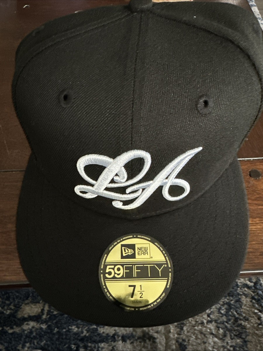Born X Raised Mr Cartoon LA Dodgers Fitted Size 7 1/2 Black