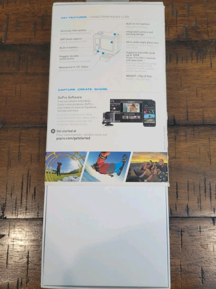 GoPro HERO Action Camcorder 1080p30 FPS - HWBL1 CHDHA-301 - NEW IN BOX - Image 2 of 4