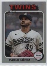 2024 Topps Heritage High Number Chrome Silver Border /225 Pablo Lopez López q2x