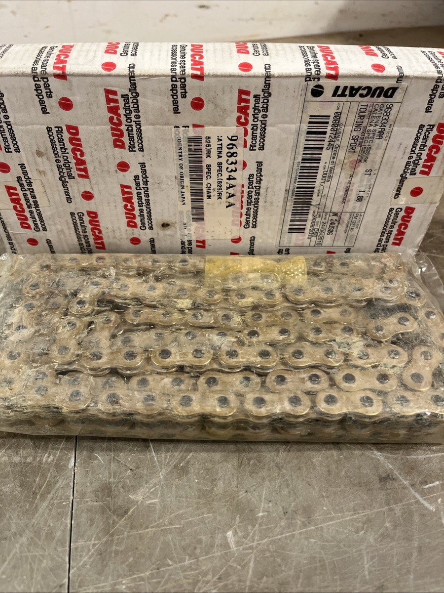 J2 New OEM Special Chain Ducati 525 RK Gold Color CD 968334AAA | eBay