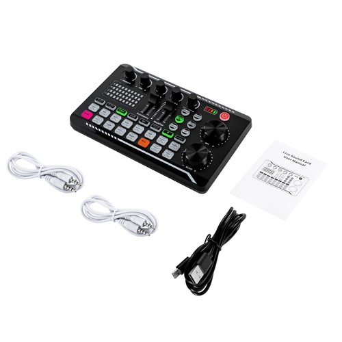 F998 Soundkarte Musikstudioaufnahmen Bluetooth Audio Interface Mixer Sound Karte - Afbeelding 15 van 19