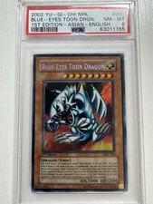 Yu-Gi-Oh Blue-Eyes Toon Dragon MRL-000 1st Ed Secret Rare PSA 8 Asian English