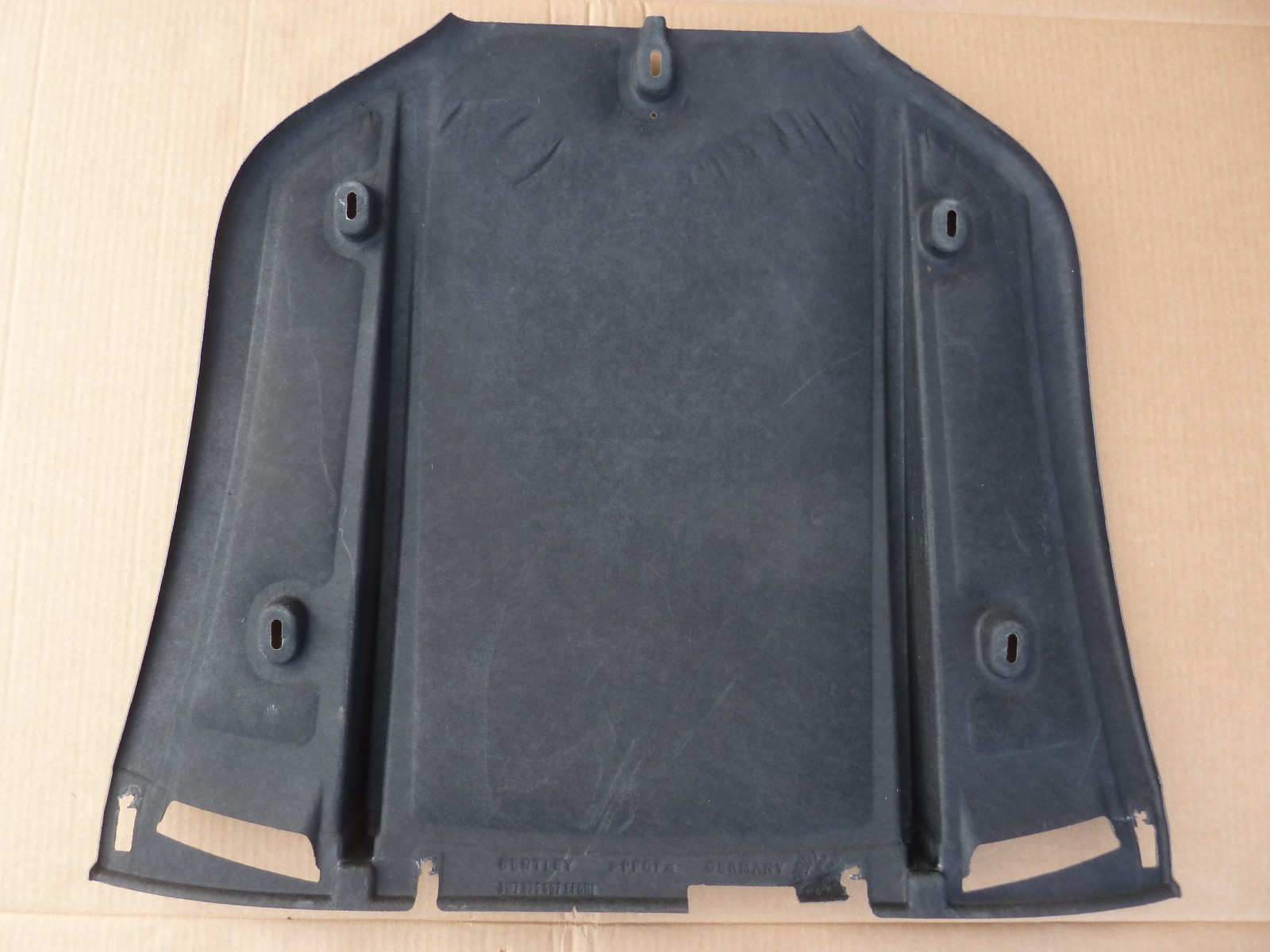 12-18 Bentley Continental GTC Convertible Rear Underbody Splash Shield Cover OEM