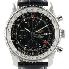 Breitling Navitimer GMT Black Dial Steel 46mm Automatic Men’s Watch A24322 2
