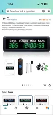 YZ Digital 999 Days Countdown Timer, Count Up/Count Down Clock with Remote, 1...