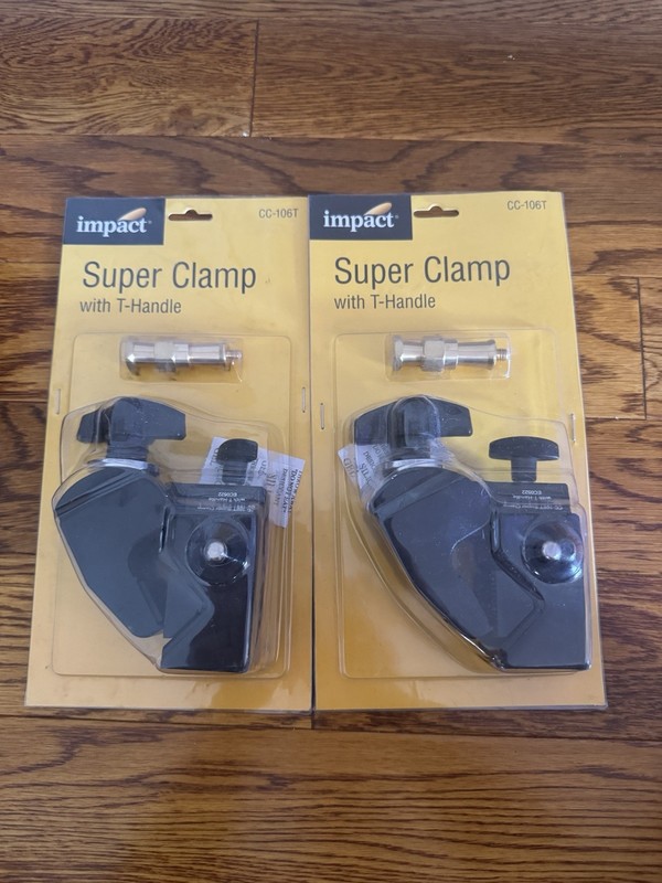 2PK Impact Super Clamp with T Handle Model CC106T,  Black