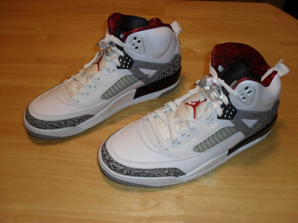 Nike Air Jordan Spizike Blanco/Gris Cemento/Rojo Universitario Talla 10.5 NUEVO Foto 2 de 4