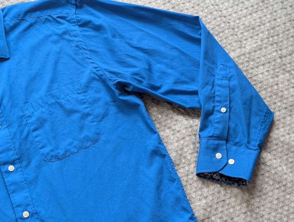 Camisa Alexander Julian Colores Para Hombre Mediana Abotonada Manga Larga Bolsillo Vestido Foto 4 de 4