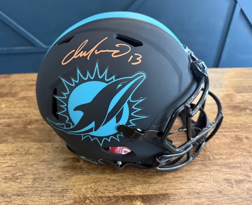 Dan Marino Signed Miami Dolphins Full Size Authentic Eclipse Helmet Orange Ink!