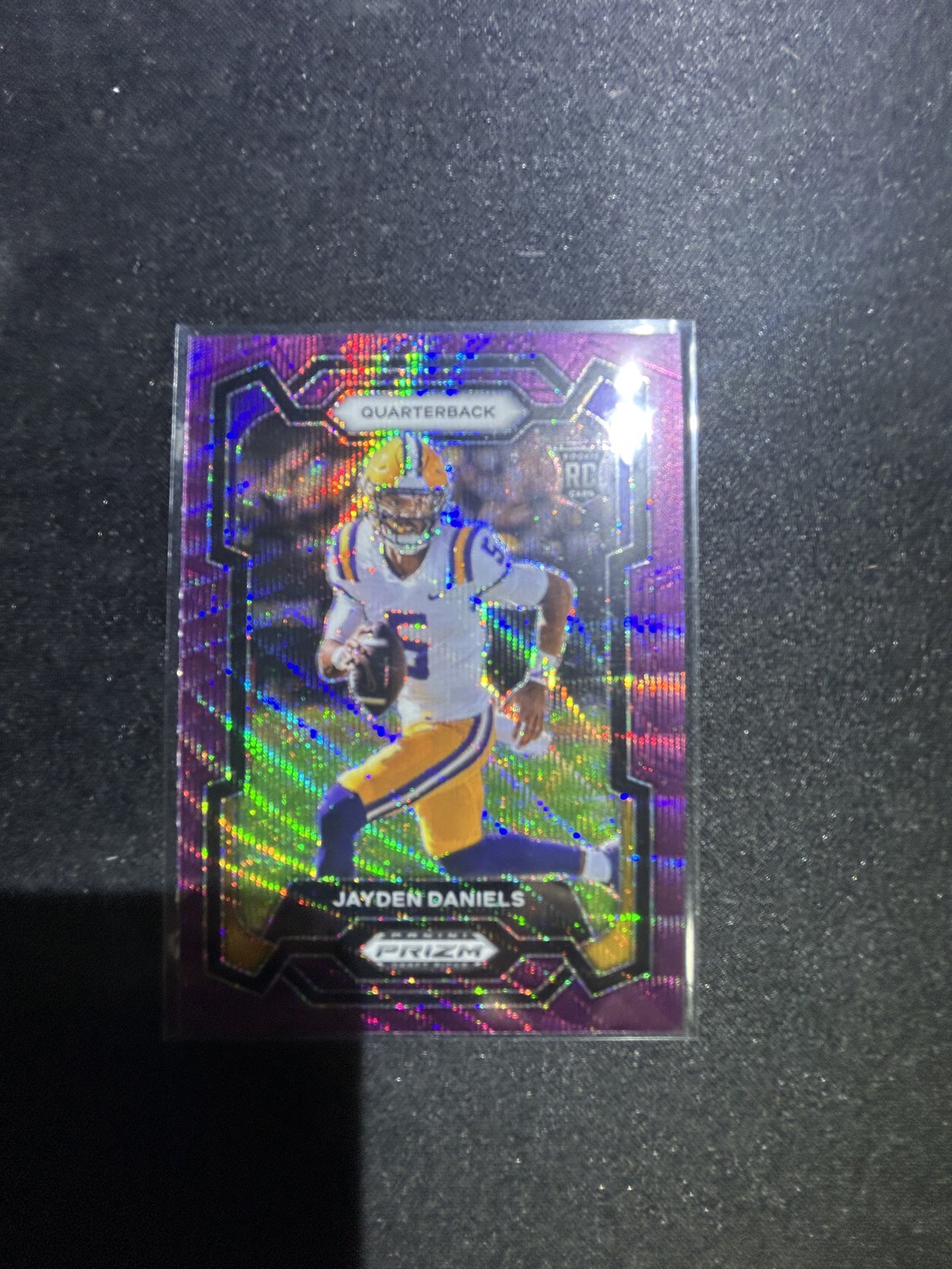 2024 Panini Prizm Draft Picks - Jayden Daniels #108 Purple Wave Prizm (RC)