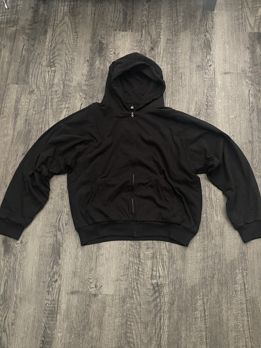 Yeezy Gap Zip Up Hoodie Black Men's Large for sale online | eBay