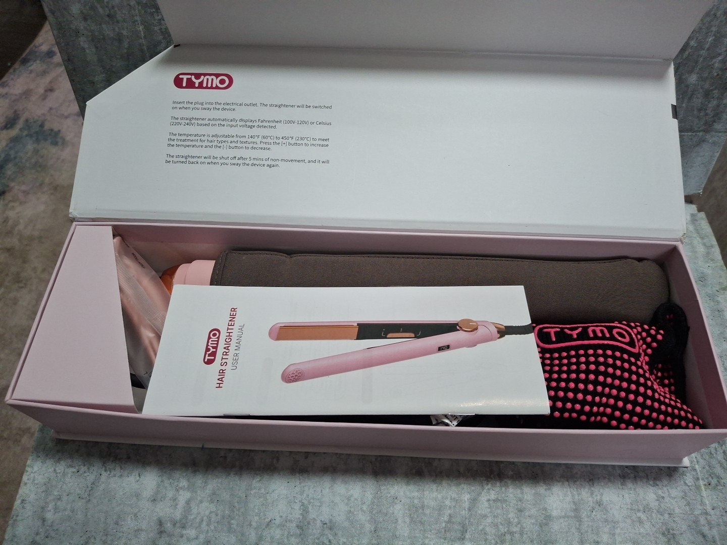 TYMO Flat Iron Hair Straightener 1 Inch, PINK