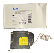EATON QBH1020GF 20 Amp 1 Pole 120V Ground Fault Bolt on Circuit Breaker