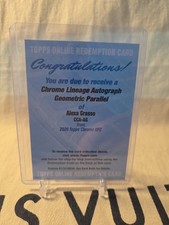 2026 Topps Chrome UFC Alexa Grasso Chrome Lineage Geometric Autograph Redemption