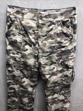 So Good For Life Women’s Camo Pants Size XL High Rise Cargo Wide Leg
