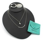 Tiffany and Co Elsa Peretti Sterling Teardrop T Smile Jewelry Lot of 3 #S5610-5 — photo 1