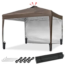 Instahibit 10x10 Ez Pop Up Canopy with Sidewall Party Tent Outdoor Shelter