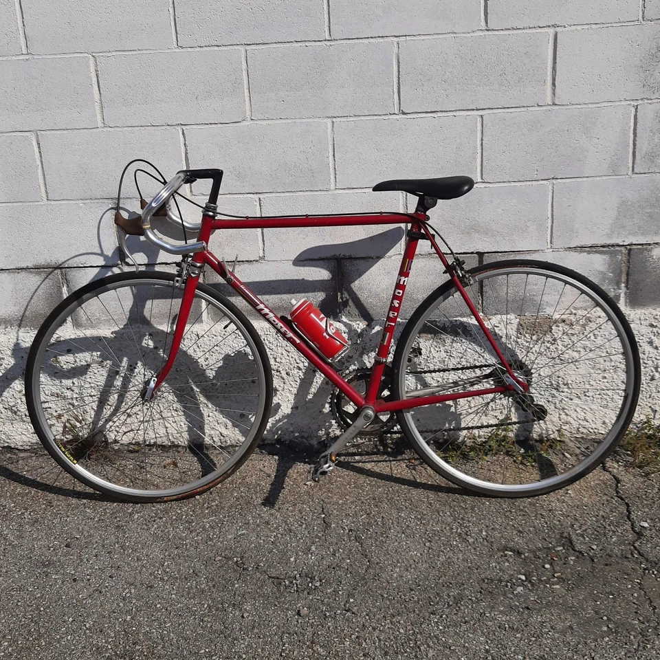 Rennrad Moser Stahl Campagnolo Fahrrad Eroica Rot Vintage Jahre '70 - Bild 2 von 4