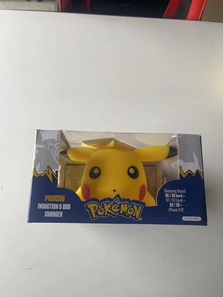 Pokemon Collectible Pikachu Induction & USB Charger Samsung iPhone 8-12 NEW RARE - Image 2 of 4