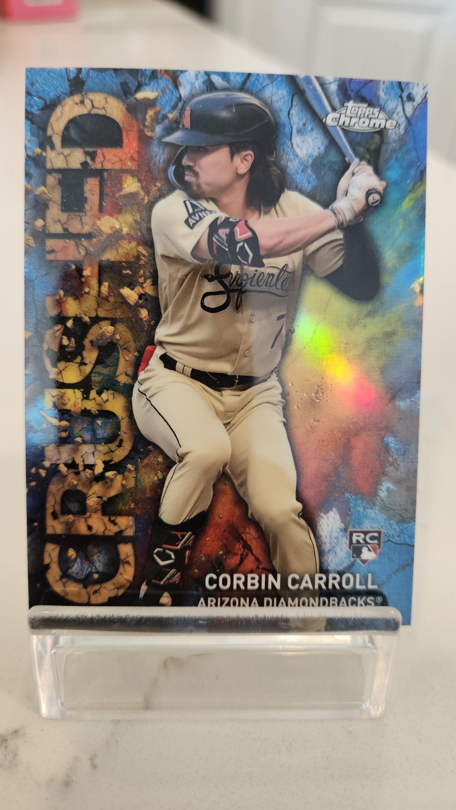 2023 Topps Chrome Update Corbin Carroll RC Crushed SSP