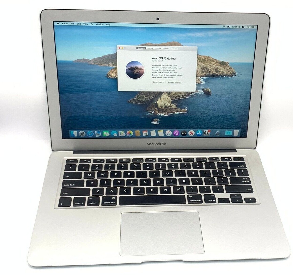 Apple MacBook Air 13-inch 2015 Silver Laptop 8GB RAM | eBay UK