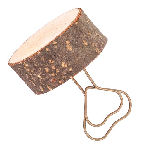 (Love With Skin) 10 Pcs Wooden Clip Set Retro Style Eco-Friendly Memo - Picture 10 of 10
