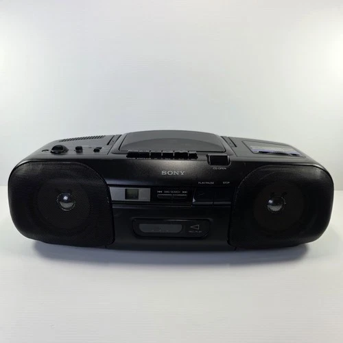 Sony CFD‑8 Boombox CD AM/FM Radio 90s Vintage Tested Works Tape Not Working