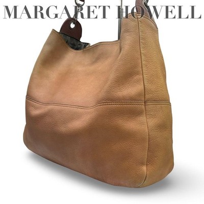 Good Condition Margaret Howell Shoulder Bag Leather Shoulder Light Brown