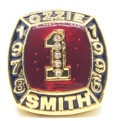 Ozzie Smith #1 Hall of Fame 2002 Ring 1978 1996 15X ALL STAR Baseball Souvenir