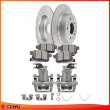 For 2009-2014 Acura Tsx Rear Brake Calipers With Bracket And Rotors Ceramic Pads