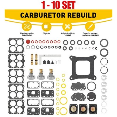1-10Set Carb Rebuild Comprehensive Solution Kit For Perf. 4150/4150C