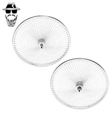 ORIGINAL LOWRIDER 24” Chrome 144 Spoke DAYTON Front & Coaster Rim Set Cruiser.