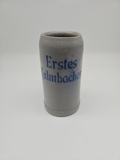 Bierkrug Bier Brauerei Kulmbacher Erstes Kulmbacher 1L erhabener Schriftzug