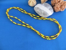 Kenya African Ethnic Jewelry HAND-CRAFTED GLASS BEAD Festival Necklace E