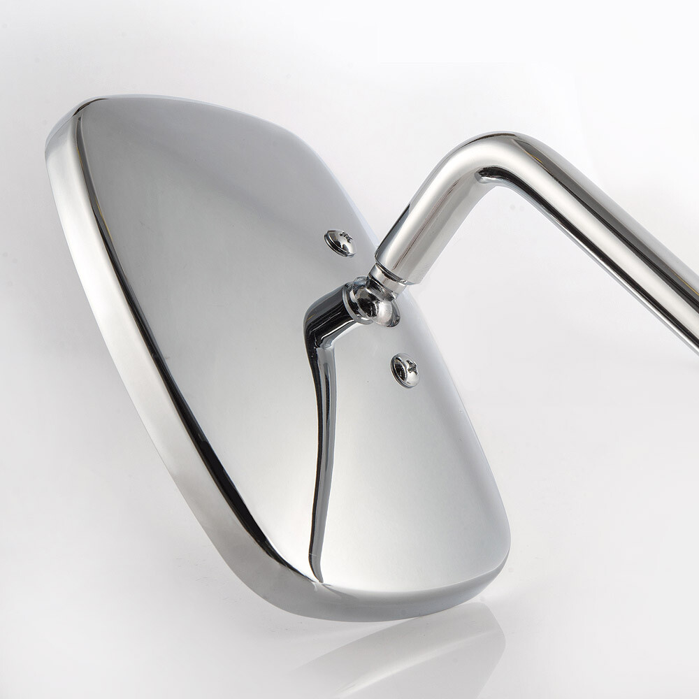 square OEM spec mirror THREADLESS chrome FA265 fits Vespa S 50
