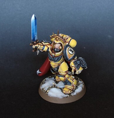 Pro painted W40k Imperial Fists Primaris Captain in Gravis