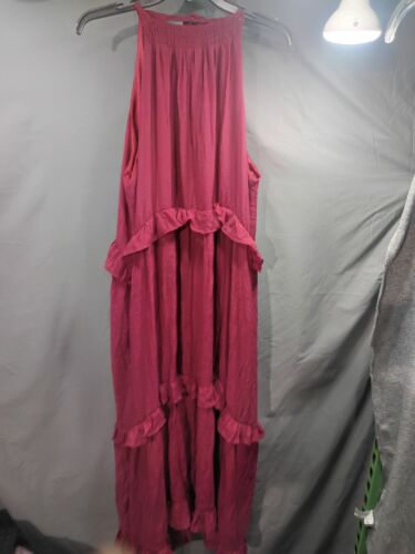 Dress Women's Sundress Marroon Sleeveless 2xL - 第 1/23 張圖片