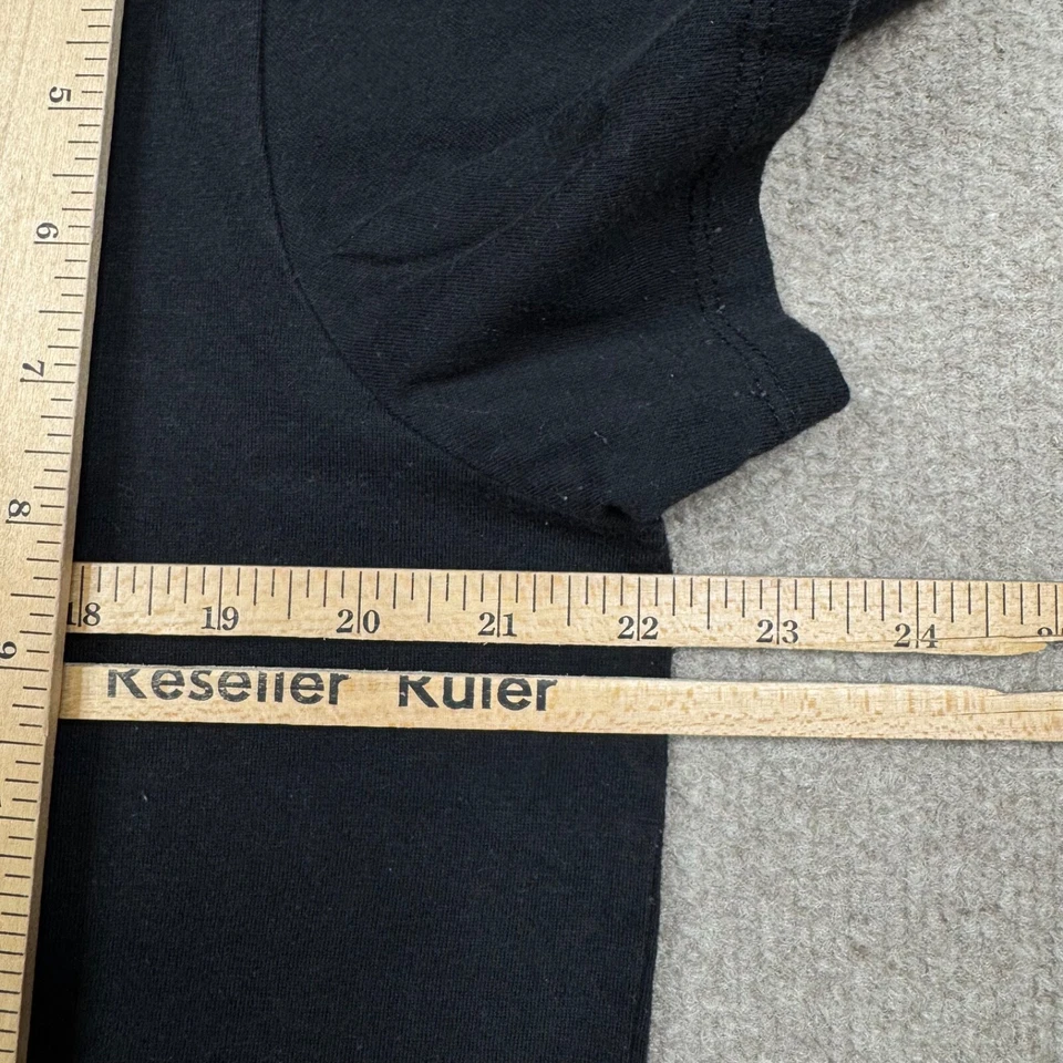 Whitney Houston Womens Shirt Size XL Black Short Sleeve Crew Neck Cropped Boxy T - Image 3 of 4