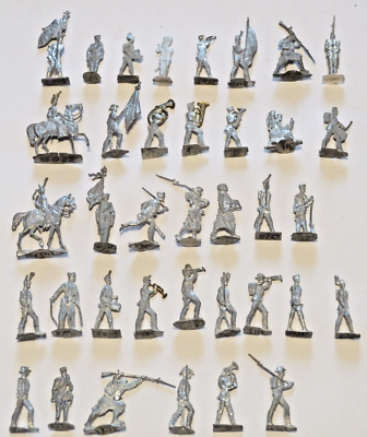 Plats d'étain - Zinnfiguren - Flat tin - Cavalerie premier empire