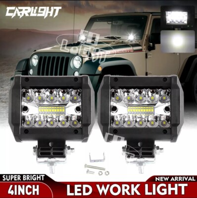 2 x LED Fernscheinwerfer Arbeitsscheinwerfer Scheinwerfer 12V PKW LKW Auto